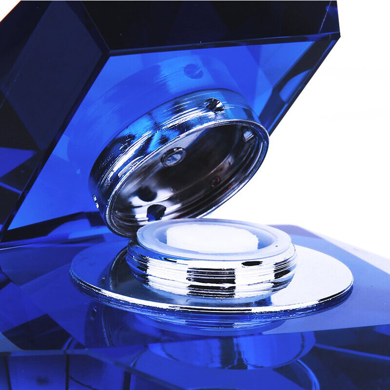 麥車飾 汽車擺件飾品車內(nèi)飾裝飾汽車用品車上車用車載香水座 寶石藍(lán)