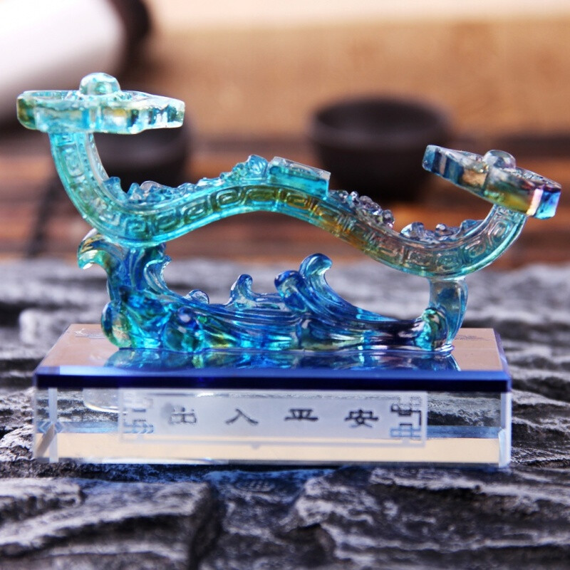 幻海 新款琉璃如意車用香水座 車載擺件車飾汽車香水創意擺件